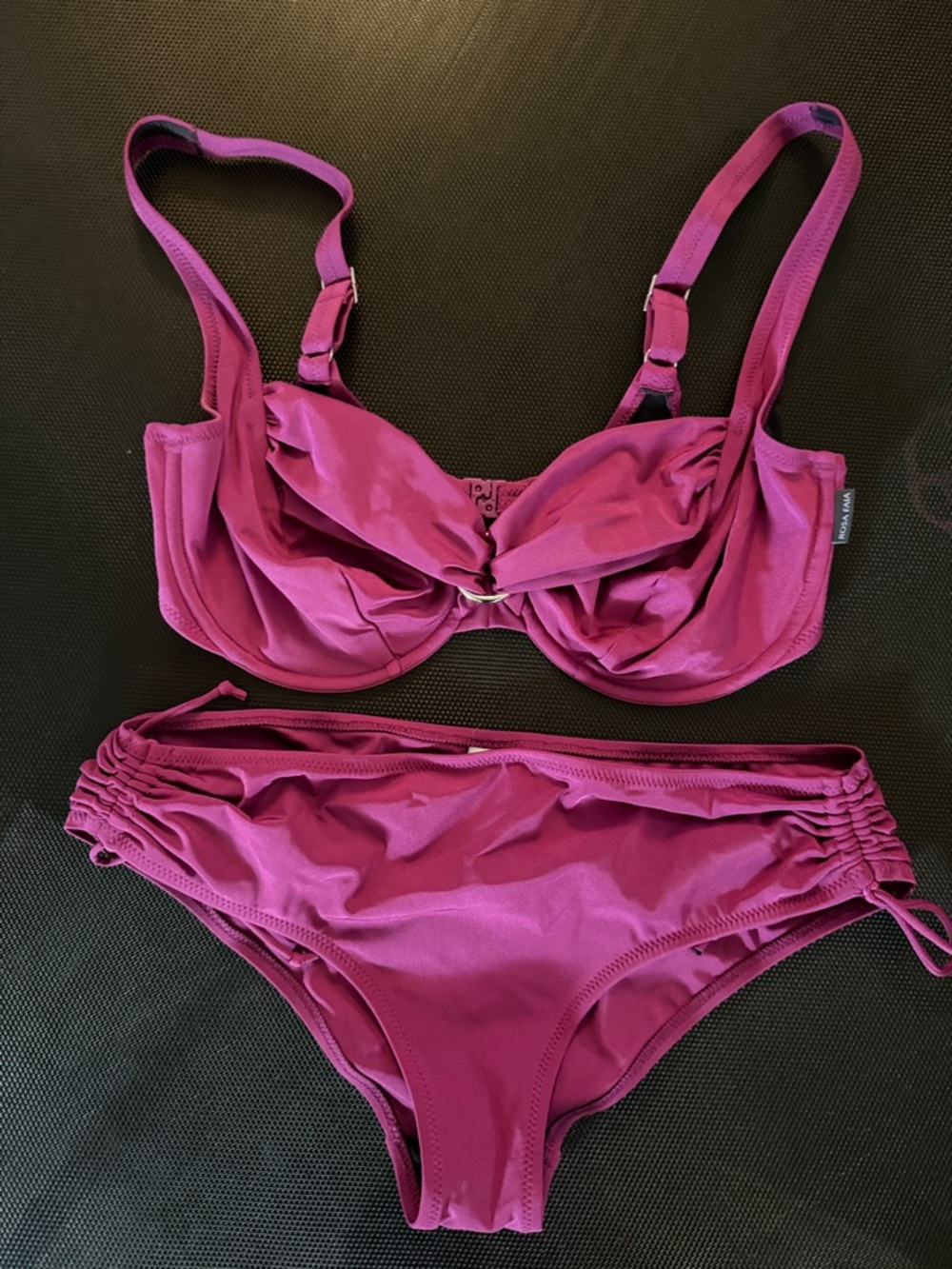 Underwire Two-Piece Bikini Set in a berry purple - Women's Swim